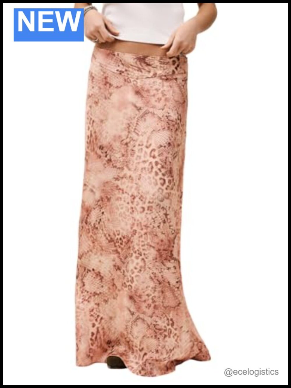 ba&sh Ciria Maxi Skirt 100% Polyester Pull On Wear to Work
